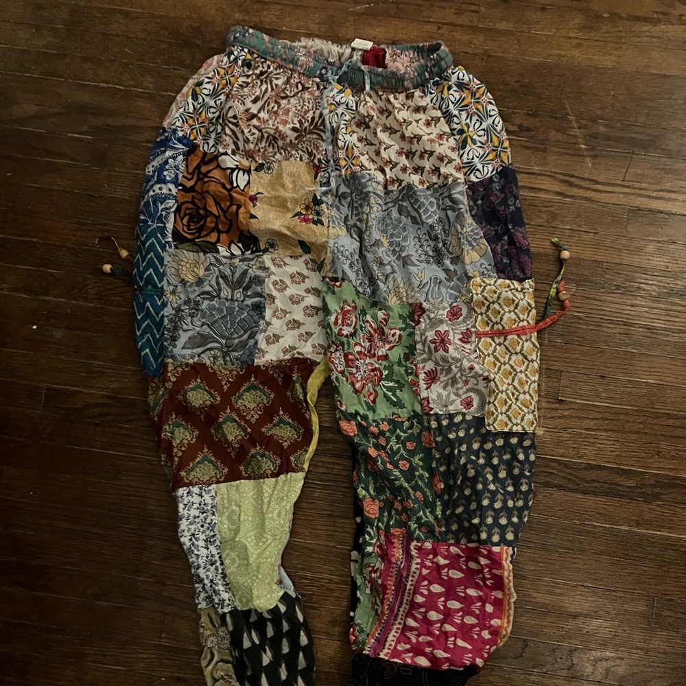 Colorful Patchwork Pants